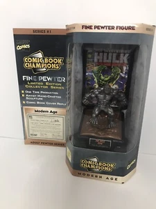 Marvel Comics The Incredible Hulk Comic Book Champions Fine Pewter Figur 1996 - Bild 1 von 10