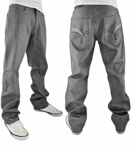 Rocawear Men's Designer Succeed Loose Fit Denim Jeans - Classic Urban Streetwear - Picture 1 of 5