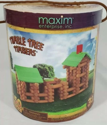 Tumble Tree Timbers 150 Piece Set & Case Lincoln Logs Compatible Complete Set EC - Image 1 of 4