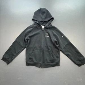 Columbia Full Zip Hoodie Kids Youth Small Black Logo Sweatshirt Outdoor Casual - Picture 1 of 10