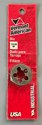 VERMONT AMERICAN 1/2 - 20 NC Die 20777 - Made in USA - Image 1 of 4