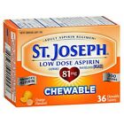St. Joseph Aspirin Chewable 81 mg Orange 36 tabs By St. Joseph