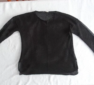 Target Black open knit Jumper large (14) - Picture 1 of 9