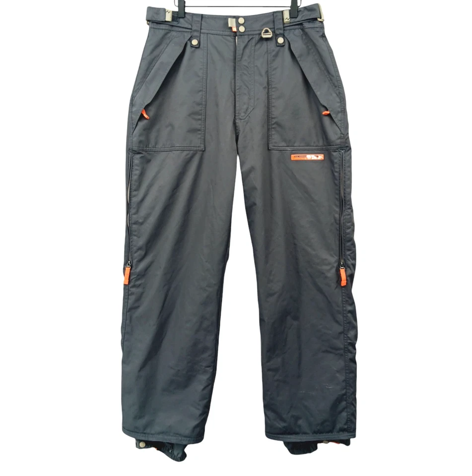 Pantalones de snowboard Ride Mountain Dry para hombre grandes grises forrados bolsillos de carga *Marcas Foto 1 de 4