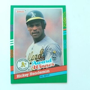 1991 Donruss Rickey Henderson #761
