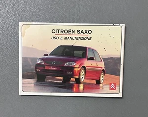 Citroen Saxo 2001 Betriebs- und Wartungsanleitung Owner Book Manual - Bild 1 von 3