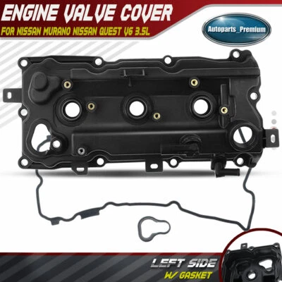 Cubierta de válvula de motor para Nissan Murano 2009-2014 Quest 2011-2014 V6 3,5 L lado izquierdo Foto 1 de 4