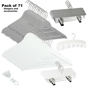 G Decor Gris y Blanco Set Paquete de 71 Colgas Fuertes y Accesorios - Imagen 1 de 12