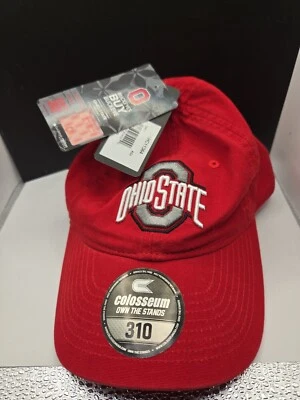 Ohio State OSU Hat Buckeyes Colosseum 310 Cap One Size Fits Red NEW - Image 1 of 4