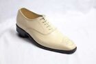 Men Handmade  Cream color brogue shoes, Men Ivory dress shoes, Party shoes men