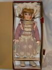 Pretty 18" Porcelain Doll In Box By Artist Barb Corning Auth-Antique Collection