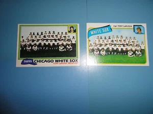 1980 & 1981 TOPPS Chicago White Sox Team Checklists ~ Unchecked EX/NM or Better - Picture 1 of 2