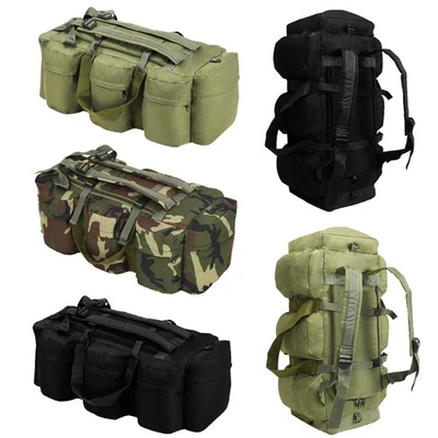 3-in-1 Wandernrucksack 90L Seesack  Army Taktisch Reise Kampftrageseesack - Bild 1 von 4