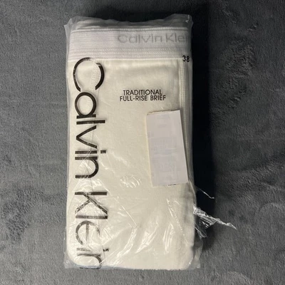 Juego de 3 calzoncillos de tiro completo tradicionales de algodón vintage 1994 Calvin Klein talla 38 Foto 1 de 4