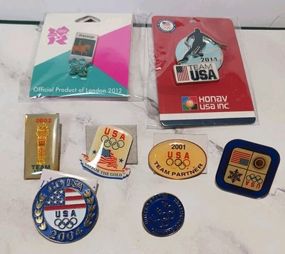 Pins olímpicos - Anos mistos - Patrocinadores corporativos - Eventos mistos - Lote de 8 - Imagem 1 de 4
