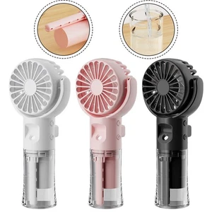 Handventilator mit Akku und Nebelfunktion für unterwegs - Photo 1/15
