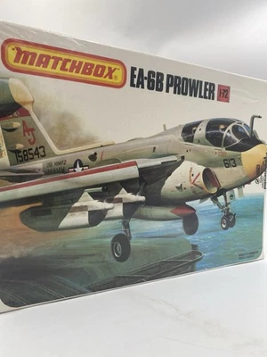 MATCHBOX Grumman EA-6B PROWLER Jet 1/72 Plastic Model Airplane Kit 1983 SEALED - Image 1 of 4
