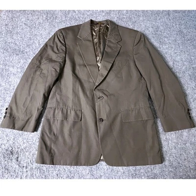 Blazer Brooks Brothers verde oliva dos botones para hombre 40R abrigo deportivo 31x20 Foto 1 de 4