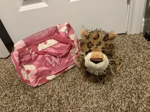 Webkinz Leopard With Pink Camo Carrier NO CODE - Picture 1 of 10