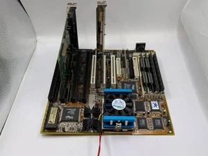 Motherboard P54CE + AMD-K5-133 + Avalance logic ALS120 + Trident TGUI9440-3+ RAM - Photo 1/9