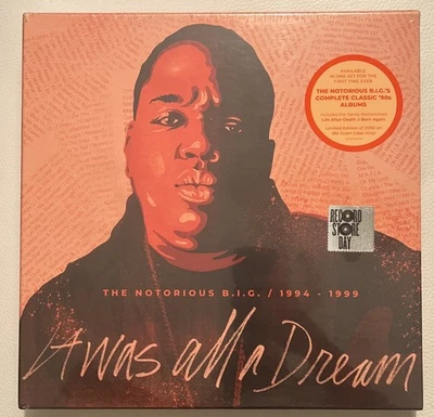 NOTORIOUS BIG  It Was All A Dream Box Set 9LP Clear Vinyl RSD 2020 #240/2000 - Image 1 of 3