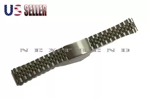 High Quality Stainless Steel Bracelet Deployment Watch Band Metal Strap 18mm20mm - Picture 1 of 4
