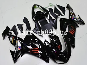 Black Red Decals ABS Injection Fairing Kit Fit for Ninja ZX10R 2006 2007 - Picture 1 of 4