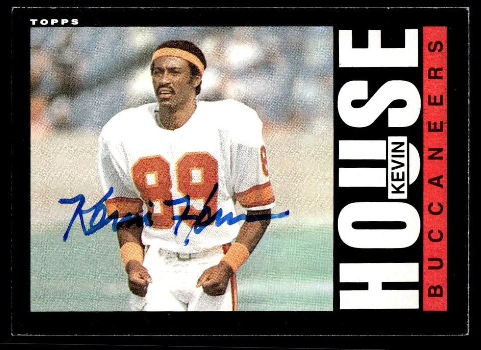 Kevin House Signed TAMPA BAY BUCCANEERS Card    1985 Topps - Image 1 of 1