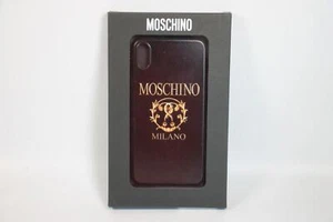 MOSCHINO Handyhülle schwarz iPhone Xs Max Logo Milano Backcover neu in OVP - Bild 1 von 23