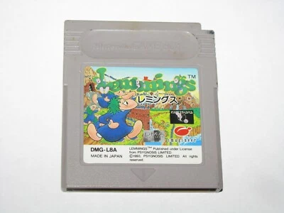 Lemmings (Japanese version) Game Boy GB Japan import US Seller - Image 1 of 2