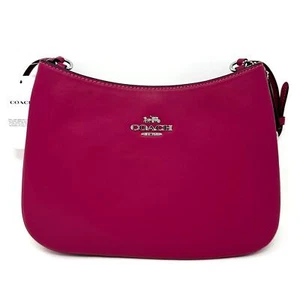 Coach Penelope Shoulder Bag Bright Violet Pink Leather CO952 - Picture 1 of 10