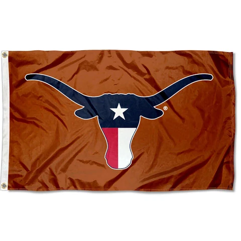 Texas Longhorn Flag Texas State Colors Logo Cover