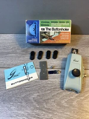 Vintage Greist The Buttonholer Model Number 1 with Attachment and Templates - Image 1 of 4