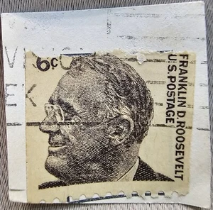 United States of America Postage Franklin D Roosevelt 6 Cents Canceled Stamp - Bild 1 von 1