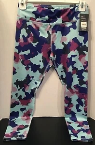 LEGGING GIRLS L (10/12) Camo Pink Blue ATHLETIC WORKS ACTIVE LEGGINGS Dri Works - Picture 1 of 8