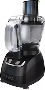 BLACK+DECKER FP1600B: 8-Cup Food Processor with Stainless Steel Blade - Black - Picture 1 of 3