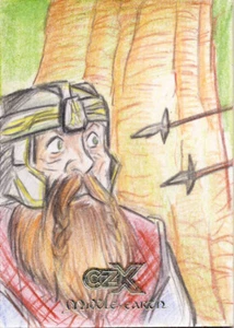 2022 Cryptozoic CZX Middle Earth Sketch Card Braga Gimli - Picture 1 of 1