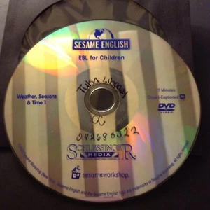 Sesame English ESL For Children Weather Seasons & Time 1 Dvd 27 Minutes GC - Picture 1 of 1