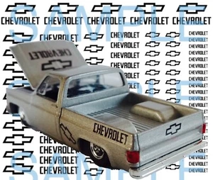 1:64 1:32 1:24 Wasserrutsche Aufkleber Redline Hot Wheels Slot Car Chevy Bowties - Bild 1 von 16