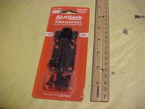 Perno de barril ajustable chapado en negro de 3" Se envía gratis - Imagen 1 de 2