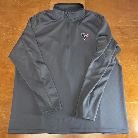 Houston Texans Sweater Mens XL Gray Long Sleeve Nike Dri-Fit NFL Football Cover