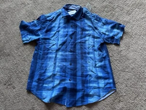 Tommy Bahama men’s Shibari Bay cobalt C short sleeve button up shirt size M $148 - Picture 1 of 5