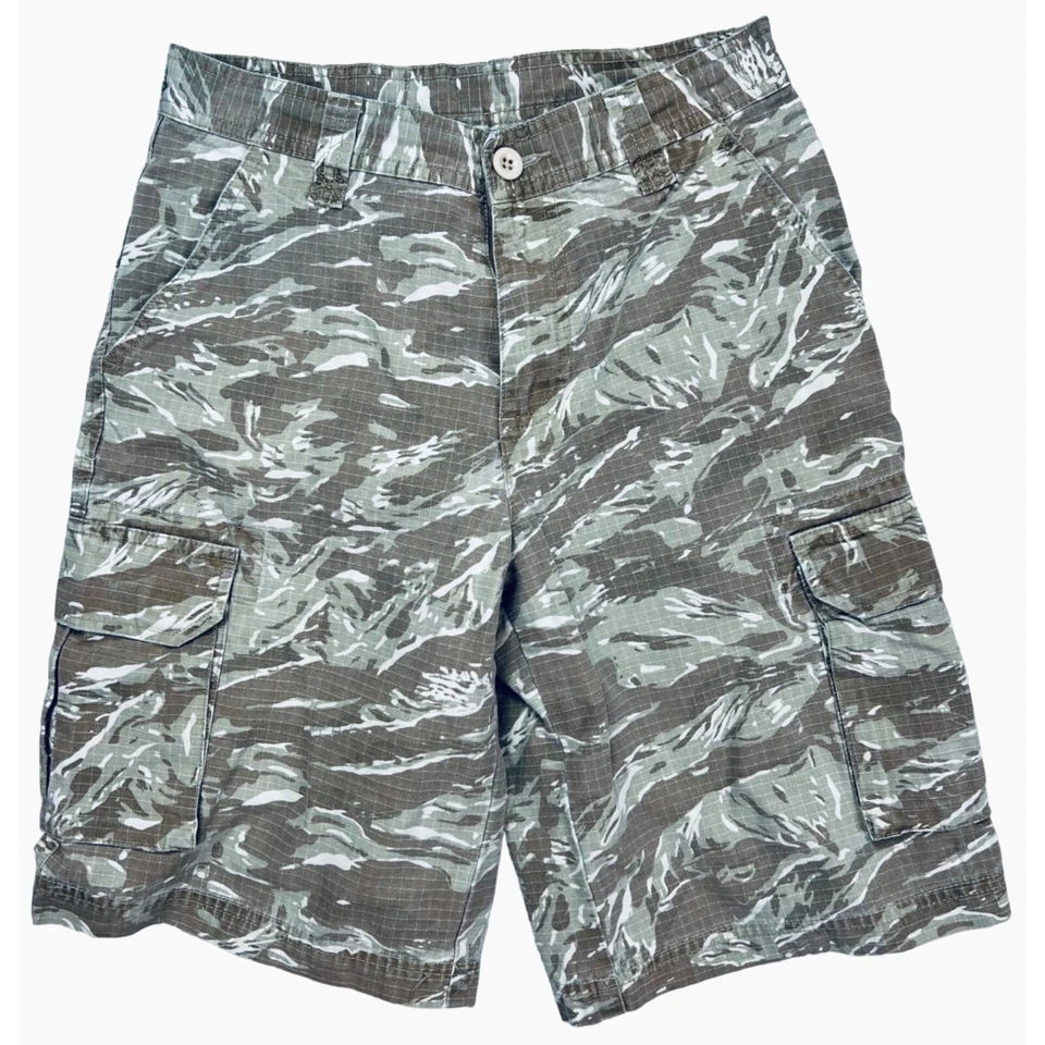 Lands' End Camo Cargo Shorts Boys Size 10 - Image 1 of 4