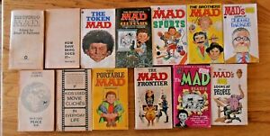 MAD Paperback Book Lot of 13 1960s & 1970s Humor Comics