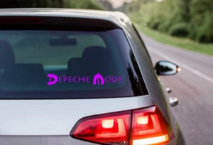 Depeche Mode Car Decal Vinyl Band Logo Glossy Bumper Sticker Synth Pop New Wave - Picture 1 of 6