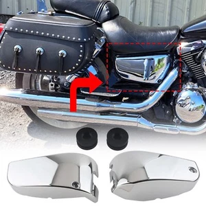 For Kawasaki Vulcan VN 1500 Classic Nomad Chrome Battery Side Covers Protection - Picture 1 of 9
