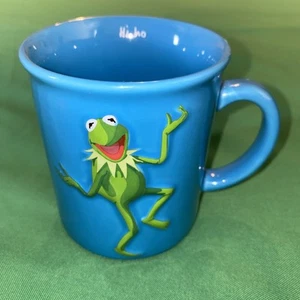 Vintage 2002 Muppets 3D Kermit der Frosch Disney blau Keramiktasse, Jim Henson - Bild 1 von 7