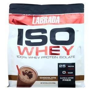 Labrada Iso Whey 100 % proteína de suero aislada chocolate 5 libras Foto 1 de 1
