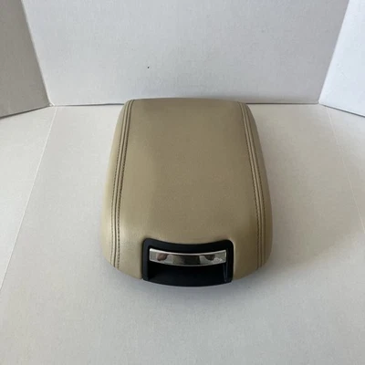 2010-2019 Ford Taurus Center Console Beige Leather Armrest Lid Assembly OEM - Image 1 of 4