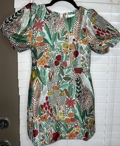 👗gb Girls Size Floral Party Dress Puff Sleeve Sz 6X NWT - Picture 1 of 9